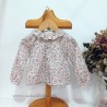 Be more blusa bebe rosa estampado flores