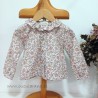 Be more blusa bebe rosa estampado flores