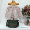 Be more blusa bebe rosa estampado flores