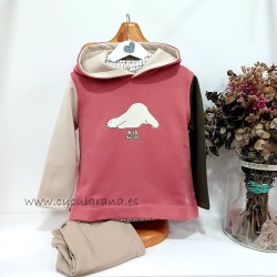 Be more sudadera niño oso capucha