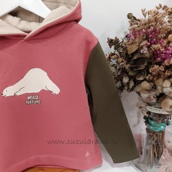 Be more sudadera niño oso capucha