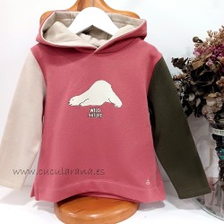 Be more sudadera niño oso capucha