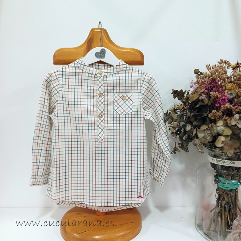 be more camisa de niño cuadritos