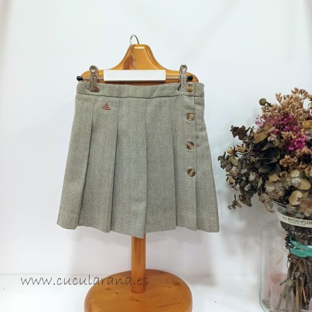 Be more falda espiga gris