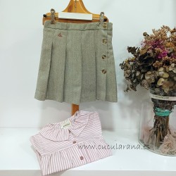 Be more falda espiga gris