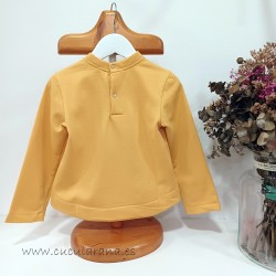 Cesar Blanco sudadera felpa mostaza
