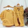 Cesar Blanco sudadera felpa mostaza