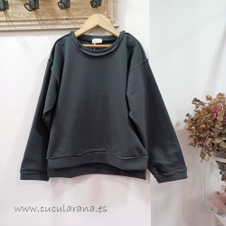 Sudadera unisex felpa gris...