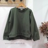Sudadera unisex felpa verde olivo