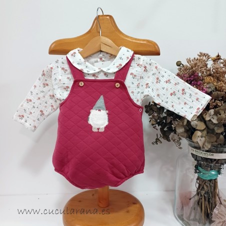 Conjunto bebe granate