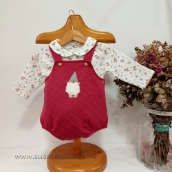 Conjunto bebe granate