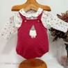 Conjunto bebe granate