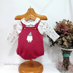Conjunto bebe granate