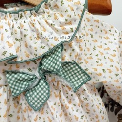 Vestido bebe pollitos
