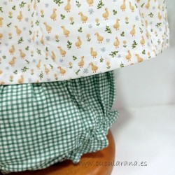 Vestido bebe pollitos