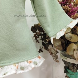 Conjunto niña chandal verde menta