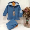Conjunto niño felpa terracota