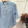 Conjunto niño bermuda terracota