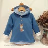 Sudadera niño azul terracota
