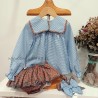 Conjunto blusa y braga terracota de la martinica