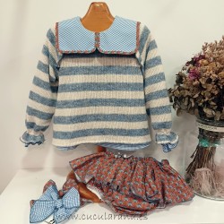 Conjunto blusa y braga terracota de la martinica
