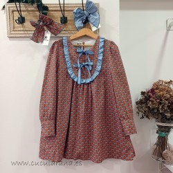 vestido niña terracota de la martinica