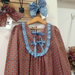 vestido niña terracota de la martinica