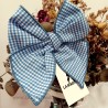 lazo vichy azul terracota
