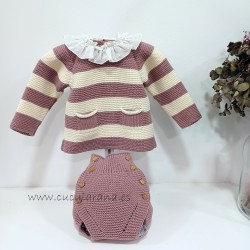 conjunto bebe martinica rosa nude
