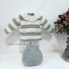 jubón bolsillos gris beige de la Martinica