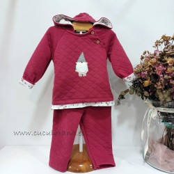 Chandal bebe granate duende