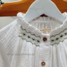 mia y lia blusa bambula blanco cuello