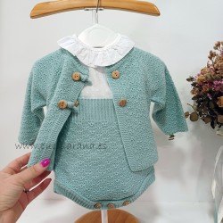 Conjunto bebe azul turquesa