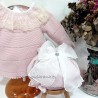 Conjunto bebe lencero rosa