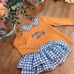 Eva Castro conjunto niña mostaza