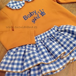 Eva Castro conjunto niña mostaza