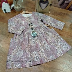 vestido bolsillos mauve de...