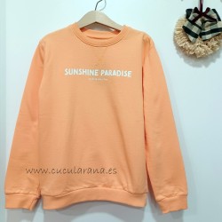 Sudadera niño naranja Sunshine