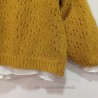 Chaqueta punto bebe mostaza