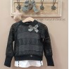 Conjunto niña tejo short faldita+blusa
