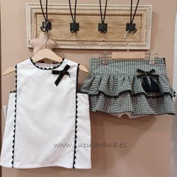 Noma fernández blusa y bombacho vichy