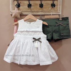 Noma Fernandez blusa y short olivo