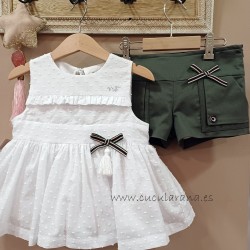 Noma Fernandez blusa y short olivo