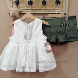 Noma Fernandez blusa y short olivo