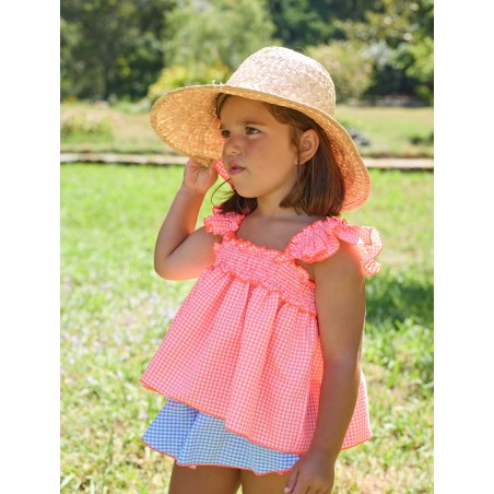 La martinica blusa y braguita vichy bike