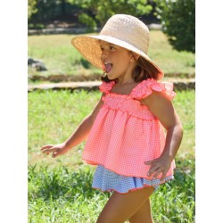 La martinica blusa y braguita vichy bike