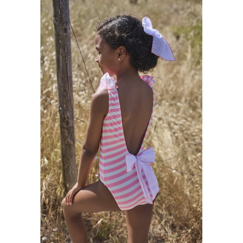 la martinica bañador niña estándard pantanera rosa