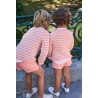 conjunto niño camisa y pantalon corto peach de la martinica