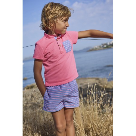 Conjunto niño polo y boxer secado rapido Pantera rosa