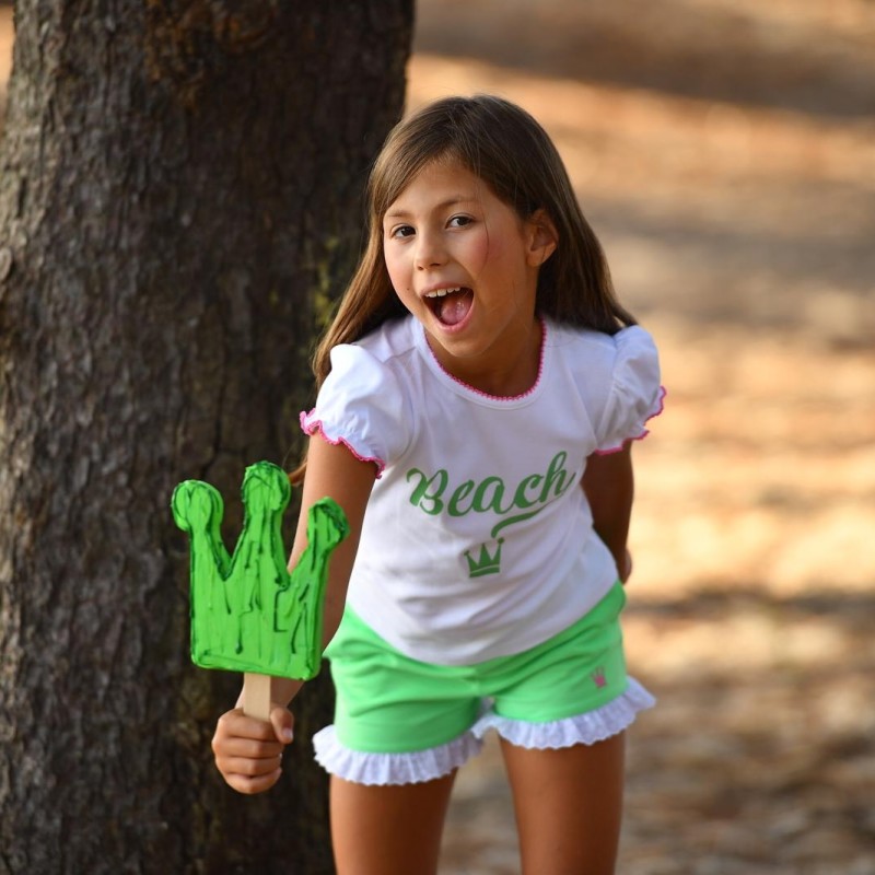 Eva Castro conjunto niña verde
